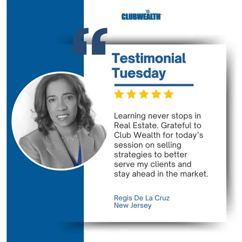 Club Wealth attendee testimonial