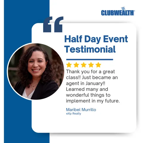 Club Wealth attendee testimonial