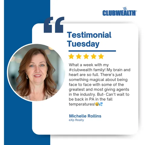 Club Wealth attendee testimonial