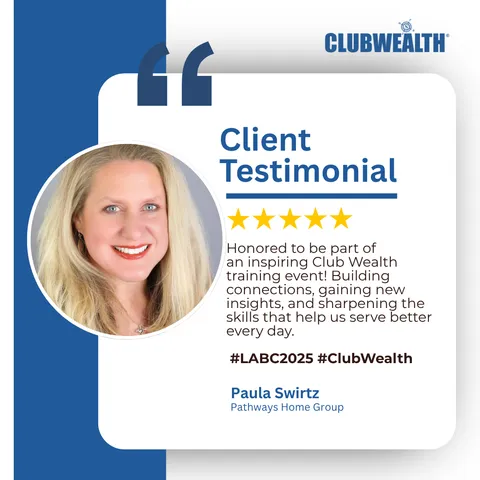 Club Wealth attendee testimonial