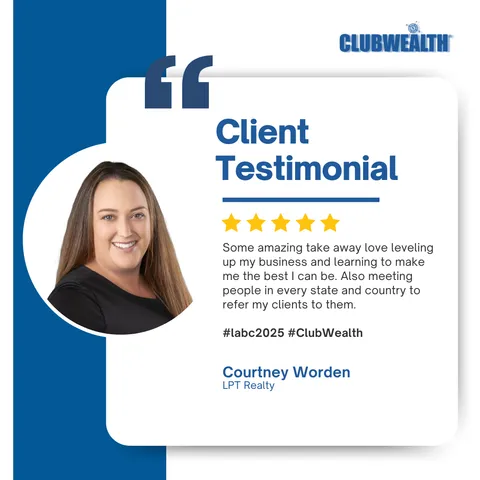 Club Wealth attendee testimonial