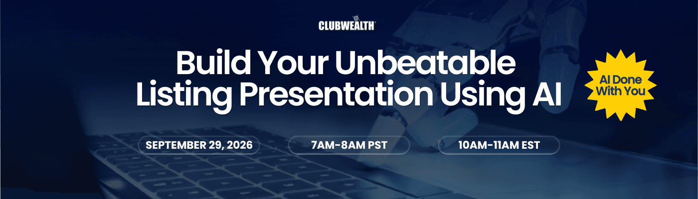 Build Your Unbeatable Listing Presentation Using AI — live Done-With-You webinar, Tuesday September 29, 2026